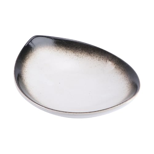 Cabilock 1pc Ceramic Olive Plate Dishes Board Food Divided Plates Tiered Tray Bowl Dinner Plates Portion Dessert Trays Breakfast Platters Pasta Serving Platter with Lid Kitchen Lap Ceramics