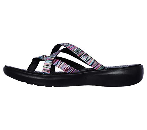 Skechers Performance Women's On The GO 600 Luxe-Luvly Slide Sandal Black/Multi 5 M US