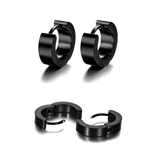 8 Pezzi Orecchini Pendenti in Acciaio