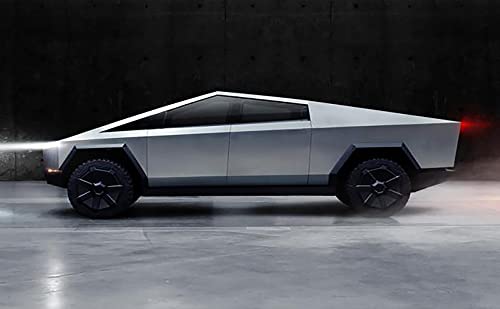 Silbato metálico en forma de camioneta Tesla miniatura 6