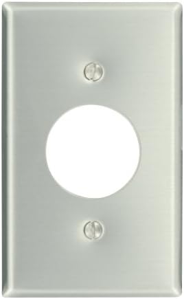 Leviton 1-Gang Single 1.406-Inch Hole Device Receptacle Wallplate, Standard Size, Device Mount, Aluminum, 83004 image 3