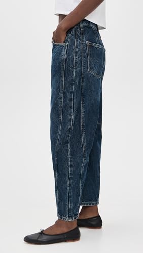 Free People Women's Good Luck Mid Rise Barrel4