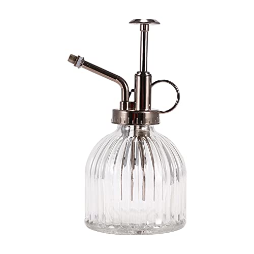 ACECITY Arrosoir en Verre Pot, rétro Vieux Verre arrosage Bouteille de pulvérisation arrosoir arroseur Outils de Jardinage pour Les Plantes Fleurs Une Main arrosoir Verre Bouteille spary Cover