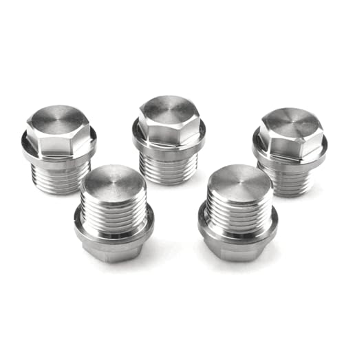 Bouchon hexagonal mâle inox pour installation pompe de jardin eau