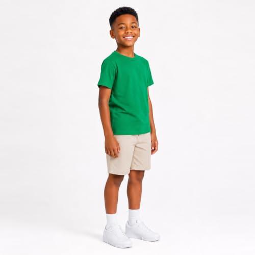 Image of Mud Kingdom T-Shirt for Boys Short Sleeve Plain Cotton Classic Summer Casual Stripe