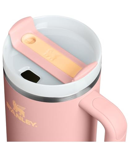 Image of STANLEY Quencher H2.0 Tumbler with Handle and Straw 40 oz | Flowstate 3-Position Lid | Cup Holder Compatible for Travel | Insulated Stainless Steel Cup | BPA-Free | Peach Rose