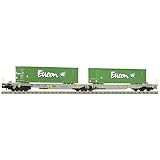 Beladen mit zwei 40′-Containern der Spedition Eucon