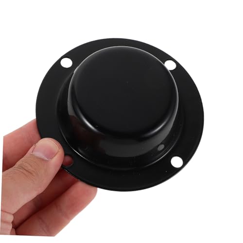 Cache moyeu roue antipoussière robuste pour jante de remorque noire - 4