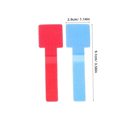 ARTIBETTER 50 piezas Accesorios de escritorio Reutilizables Correas para cables Gestión de cables para escritorio de juegos, oficina y hogar miniatura 2