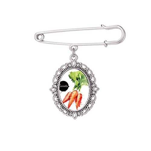 Broche carotte pour personnaliser un manteau en balade automnale