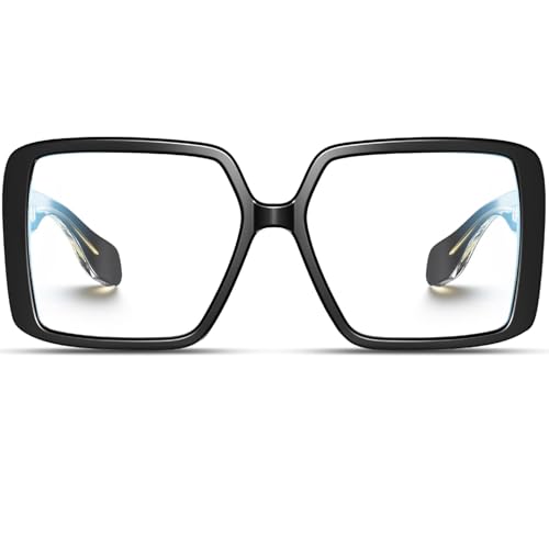 VISOONE Oversized TR90 Blue Light Blocking Glasses Fashion Accessories Non Prescription for Women Harvard
