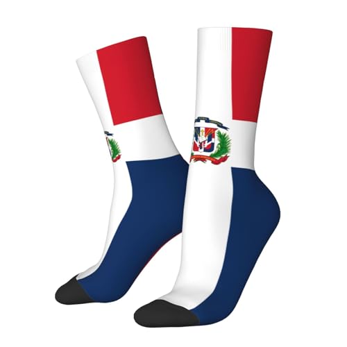 El Salvador Coat of Arms Flag 16 Inch Crew Socks Novelty Athletic Sock for Women Men
