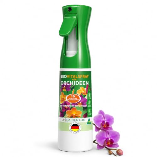 Garten Lux BIO Vitalspray für Orchideen 300ml. mit 16 Spurennährstoffen zum Orchideenpflege sprühen anwendungsfertiges Hochester