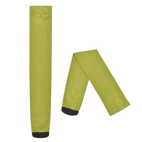 Thigh High Socks Extra Long Socks Elastic for Fashionistas medias finas de mujer para vestidos Olive Solid Color Pure Plain Green2