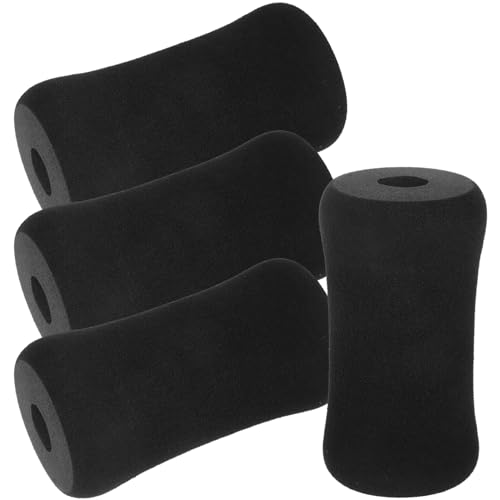 HANABASS 4pcs Foot Pad Roller Sleeve Foam Mat Ab Training Sleeve Foot Pads Roller Ab Training Machine Sleeve Foam Pads Rollers Replacement Fitness Socket Bone Shape