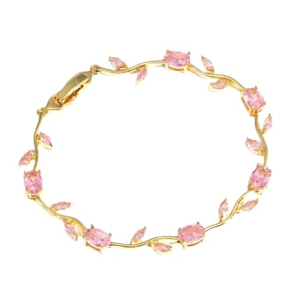 Image of Fairy Bloom Tulip Bracelet for Women - Alloy Floral Charm Bracelet