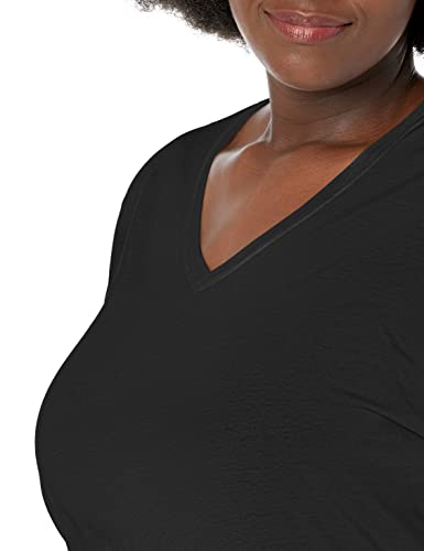JUST MY SIZE Women's Plus Size Vneck Long Sleeve Tee3