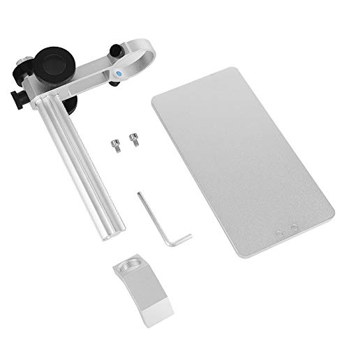 Universal Digital Microscope Holder Aluminum Alloy Stand Adjustable Support for Microscope Convenient User Silver