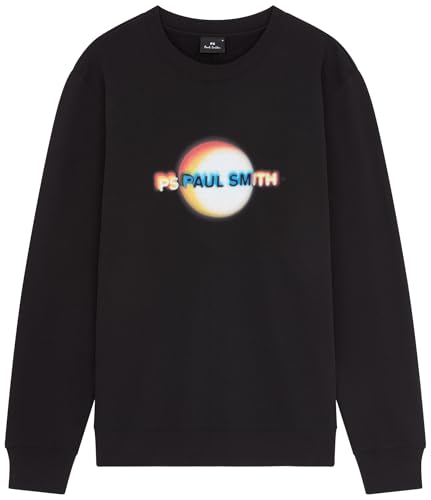 Paul Smith Moletom masculino casual Eclipse, Preto, P