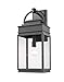 Artcraft AC8240BK Transitional One Light Outdoor Wall Mount from Fulton Collection in Black Finish, 10.00 inches