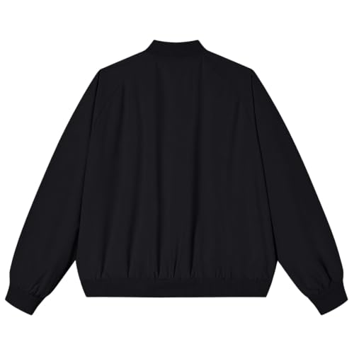 Men Bomber Jacket Casual Lightweight Zip Up Varsity Jacket - image 6