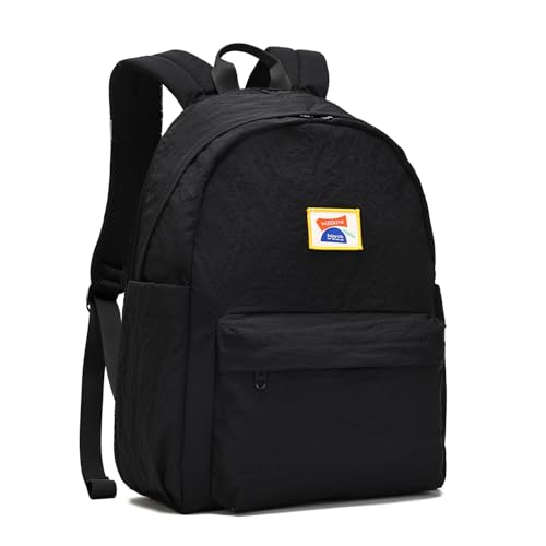 willikiva Kids Backpack for School Boys Girls Teens Toddler Backpack Waterproof Kindergarten Preschool Elementary Bookbag Children Travel Bag(Black,Medium)