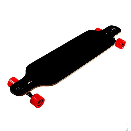 Nils Extreme – Skateboard pour Enfants Jeunes et Adultes – Enfants Longboard roulettes Planche - Haute Qualité Longboard Érable Chinois Deck - Modèle Bois - Squelette