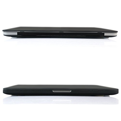 Image of Heartly Premium MacBook Flip Thin Hard Shell Rugged Armor Hybrid Bumper Back Case Cover for MacBook Pro 15 inch inch - Rugged Black