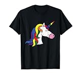 unicorno gay pride, magica bandiera arcobaleno, orgoglioso alleato lgbtq maglietta