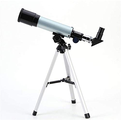 Telescopio refractor 50mm 360mm 90X con trípode ajustable miniatura 1