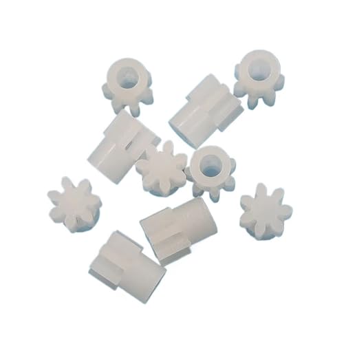 Shaft Pinion 10pcs 0.5 Module 7 Teeth Plastic Spur Gear with Step 2mm Tight Fit DIY Model Transmission Pinion 72A 0.5M 7T Pinion Motor Transmission
