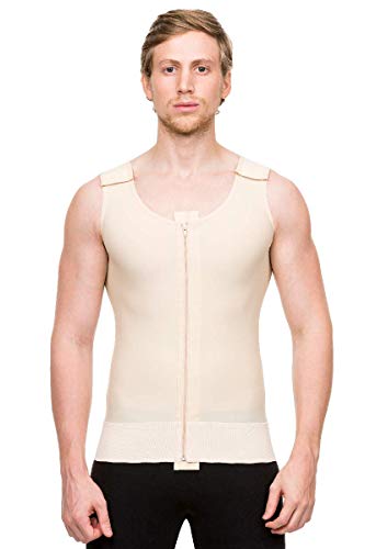 Isavela Male Abdominal Cosmetic Surgery Compression Vest W/Zipper (MG03)2