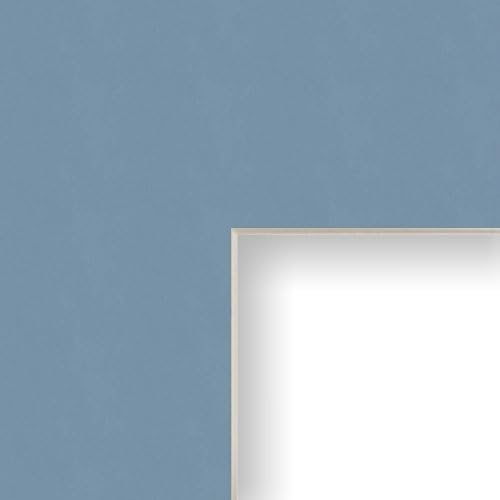 14x20 Mat for Picture Frame Bay Blue with Cream Core and 10x16 Opening Size (B143MAT)