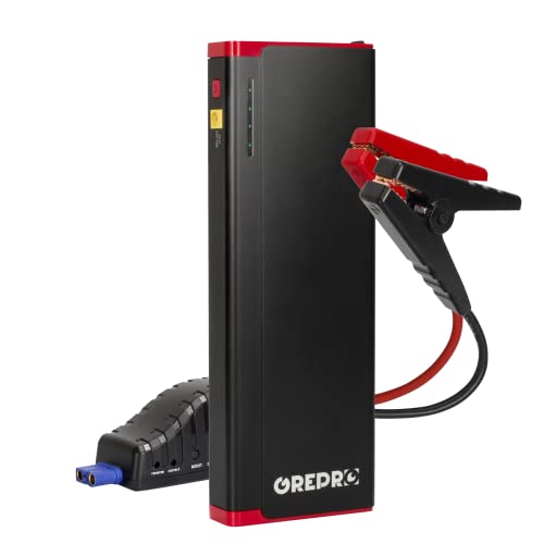 GREPRO Jump Starter 2000Amp 21000mAh, Portable Car Jump Starter with Robust Aluminum Shell Design, 12-Volt Battery Booster Jump Box for Up to 10-Liter Gasoline and 7-Liter Diesel Engines