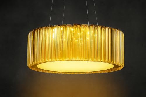 Image of TRIXY Chandeliers Crystal Pendant Lights Hanging Lamps Ceiling Lights Jhoomar for Home & Decor | Jhumar for Living Room, Bedroom, Hall, Balcony, Dining, Offices & Hotels (Dimmable-Round-Gold-500MM)