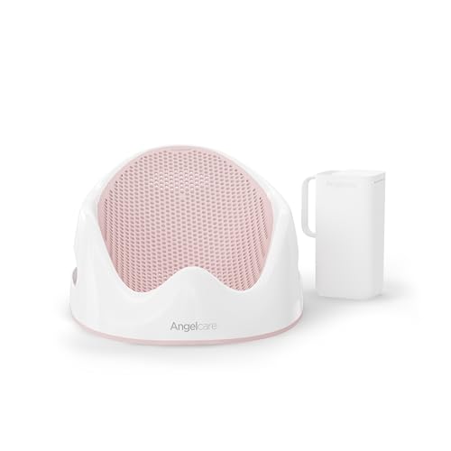 Image of Angelcare Soft-Touch Baby Bath Support & Rinser Bundle, Pink