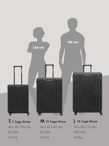 Sangle Valise Tsa Voyage : REDOLZ Valise Rigide Taille L XL | sans Fermeture Éclair | Grand Bag... – Image 6
