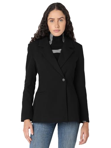 VERO MODA VMELMA LS Fitted Blazer, Negro, 40