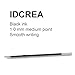 Idcrea Ballpoint Pen Refills, Retractable, Length107 mm, 1.0 mm Medium Point, 100 Pack