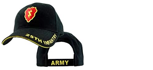 U.S. Army 25th Infantry Logo Baseball Cap, Black