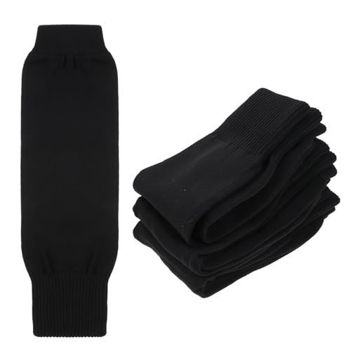 3 Pairs Soccer Leg Sleeves Kid Soccer Sleeve Socks Sock Pre-Cut Soccers Sleeves Athletic Socks for Youth Boys Girls Men Women Football Baseball Softball Rugby Festival Gifts 12.5 Inch Black Nylon