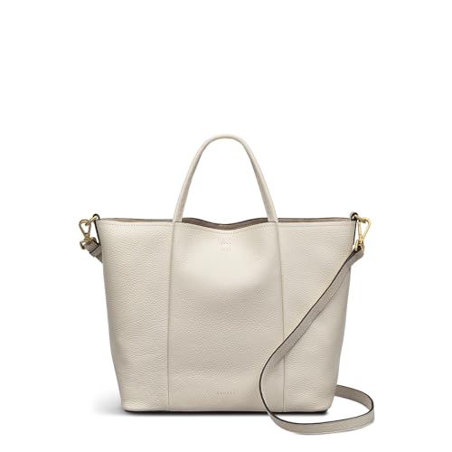 RADLEY London Henrietta Place Women's Medium Leather Open Top Satchel Bag, Chalk