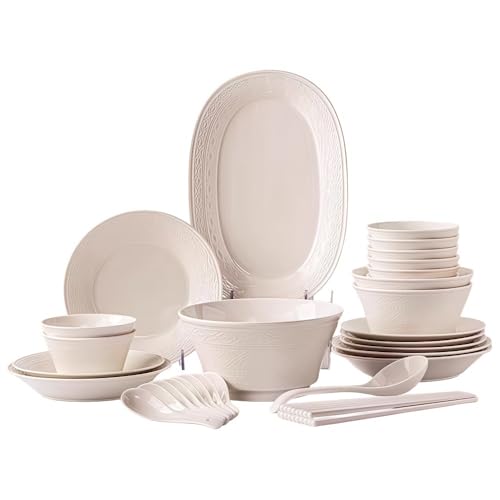 ボウル 皿 セット プレート 皿 器セット お皿 セット 22/33/33/45/61点 釉下彩 陶器 傷 摩耗 耐熱性 ディナーウェア家庭用 エアフライヤー 蒸し器 電子レンジ 滅菌器 食器洗い機 オーブンに対応しています 祝いプレセント 結婚祝い 休日