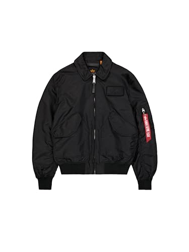 Alpha Industries Herren CWU-36/P TT Light Bomberjacke, Black, L