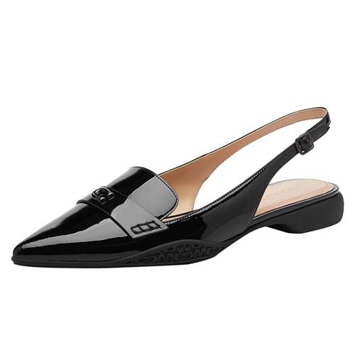 COACH Women's Carrie Skimmer Pump, Black, 10