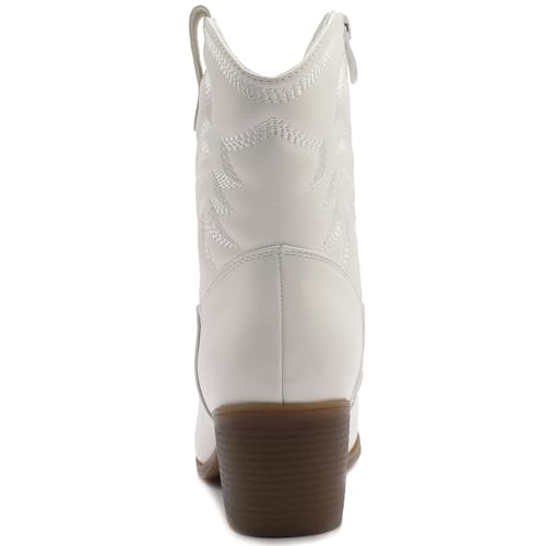 GLOBALWIN Women's Mid Calf The Western Cowboy Boots Fashion Cowgirl Boots For Women Low Heel4