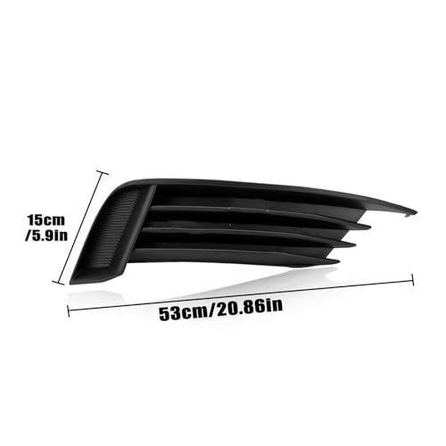 Grille antibrouillard droit pour A3 2013-2017 cache de phare noir - 2