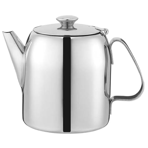 Angoily Tetera de Acero Inoxidable para Hogar 1,3 L Vertedor Diseño Moderno Multifuncional para Té y Café Uso Doméstico y Camping