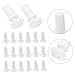 HIAKDOFT 100pcs Type White Plastic Fasteners for Cars Nylon Clips for Bumper and Trim Versatile Auto Rivet Replacement for Home and Industrial Use