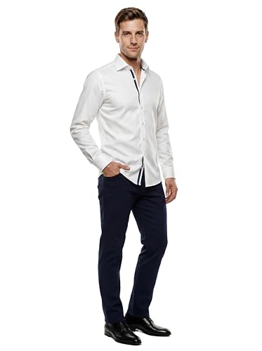 Chemise Marvelis 7579/64 blanc homme taille col 39 vêtement classique coton